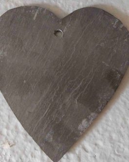 Etiquette Ardoise "Coeur 12 cm"