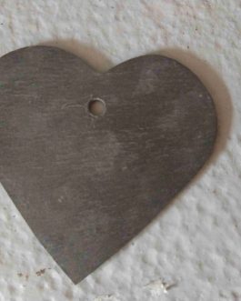 Etiquette Ardoise "Coeur 9 cm"